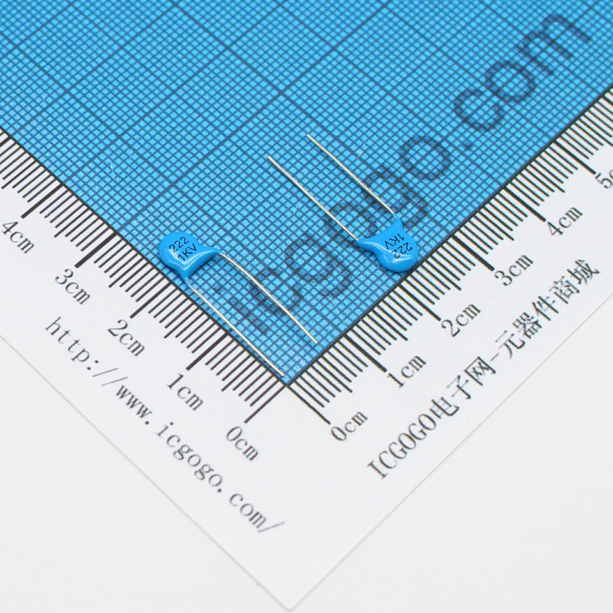 直插高压瓷片电容 插件 1KV222M 2.2NF 0.0022UF 2200PF 1000V ±20%