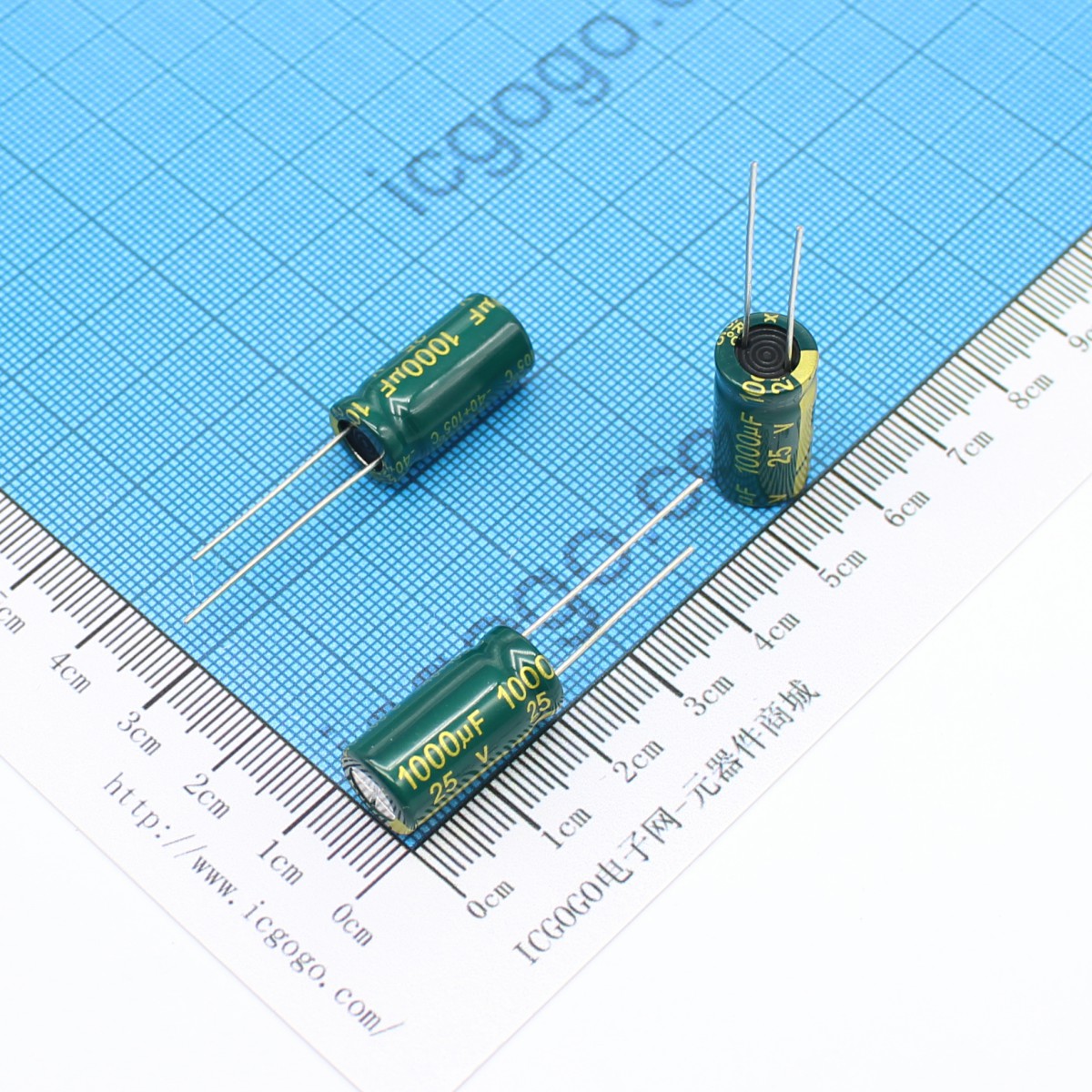 高频低阻直插电解电容 25V 1000UF 10*20 ±20%