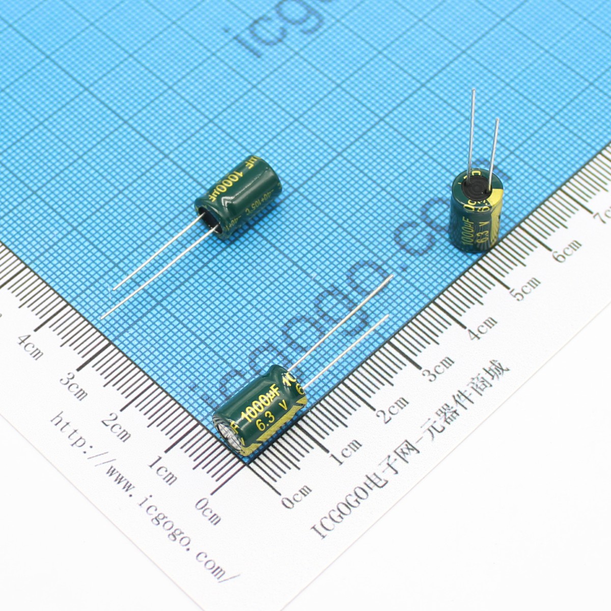 高频低阻直插电解电容 6.3V 1000UF 8*12 ±20%