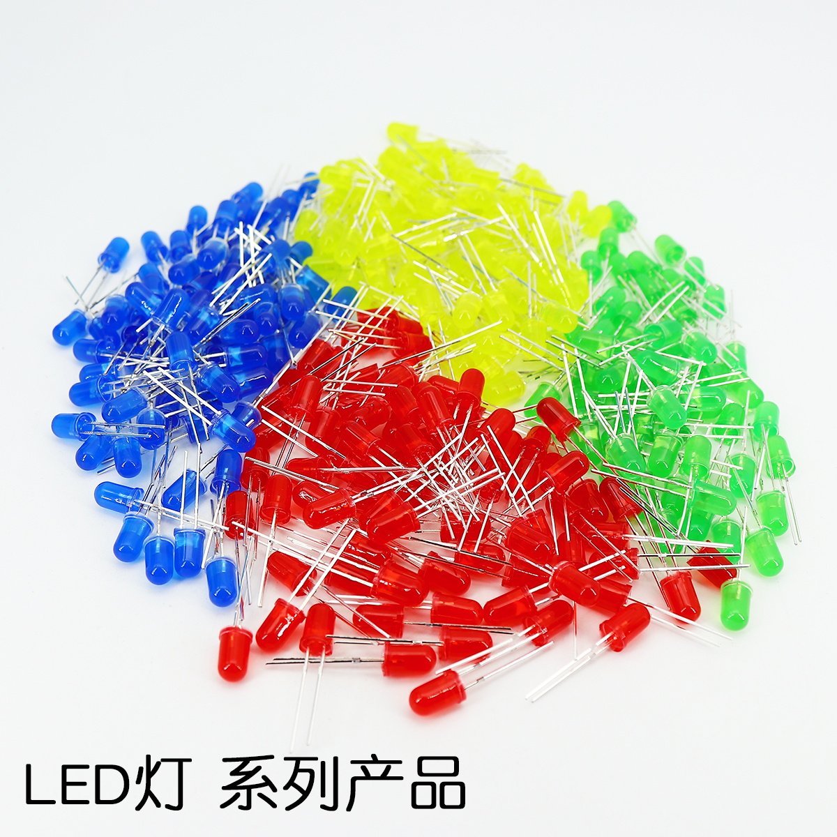 直插发光二极管 LED灯 F5 绿发普绿 短脚 5mm 直插 2脚