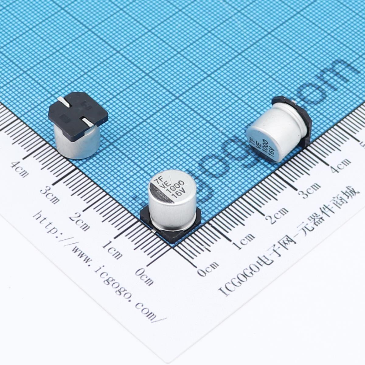 立隆LeLon 贴片电解电容 16V 1000UF φ 10*10mm VE-102M1CTR-1010 ±20% VE 标准品