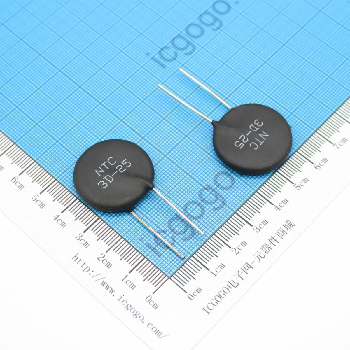 MF72-3D25 NTC3D-25 热敏电阻负温度系数 直径25mm 3欧姆 3Ω 3E 3R