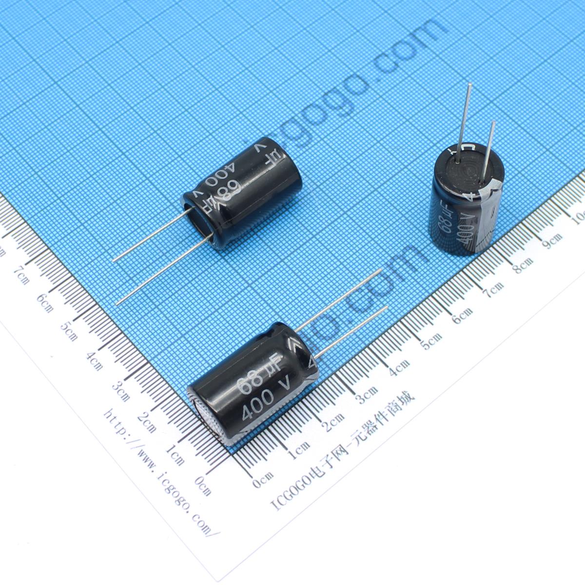 直插铝电解电容 400V 68UF 16*25 ±20%