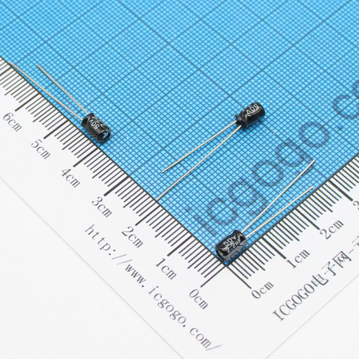 直插铝电解电容 50V 2.2UF 4*5  ±20%