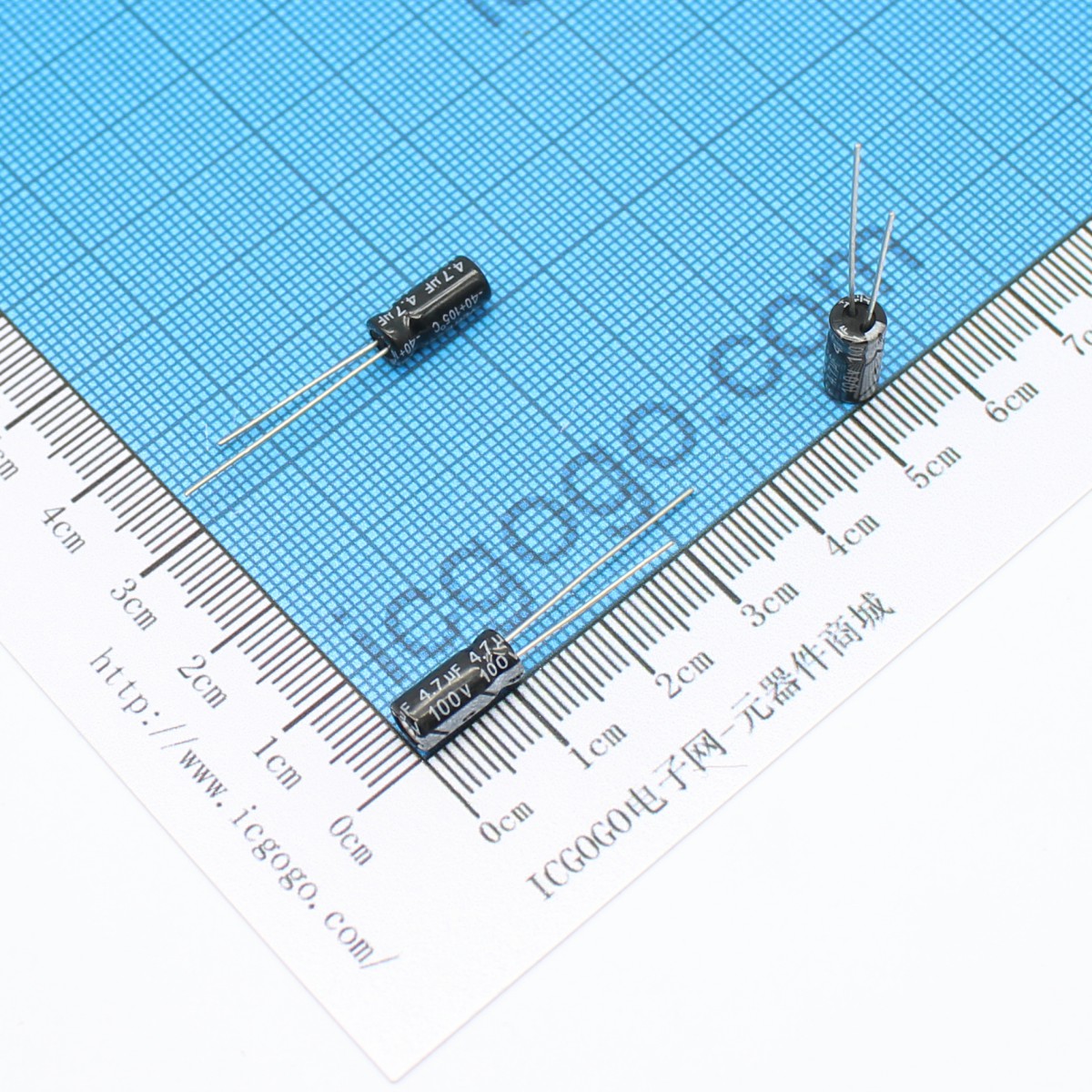 直插铝电解电容 100V 4.7UF 5*11 ±20%