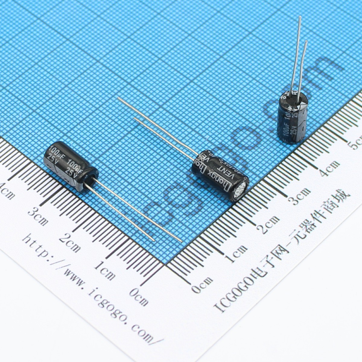 直插铝电解电容 25V 100UF 6*11 ±20%