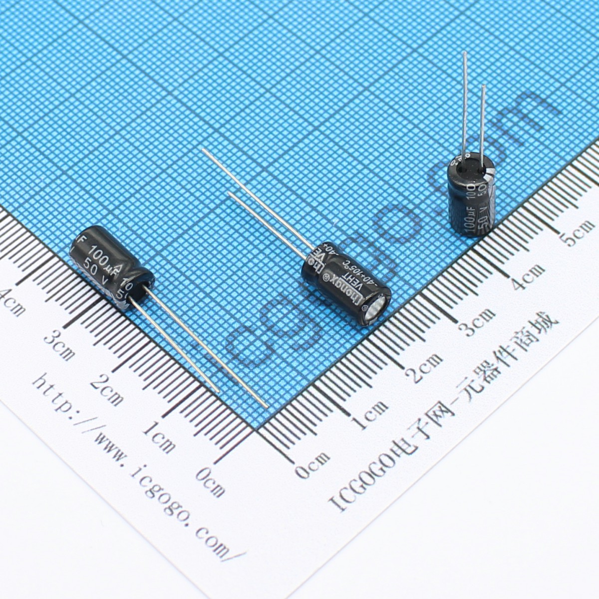 直插铝电解电容 50V 100UF 6*11 ±20%