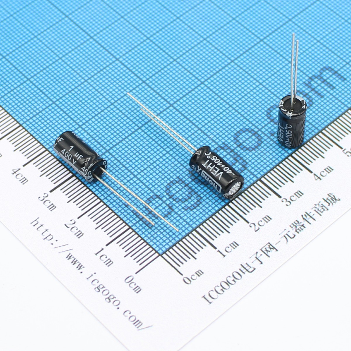 高频 直插铝电解电容 400V 1UF 6*12 ±20%